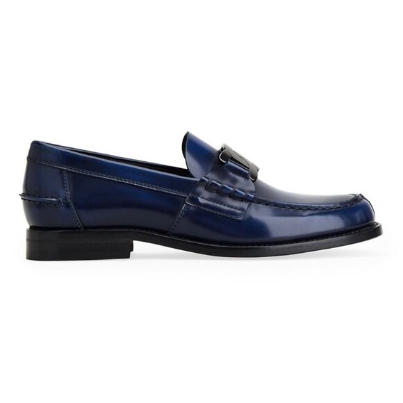 NIB Tods ‘Kate’ Chain Baltic Blue Patina Moccasin Loafers 8EU/9US $895.00 *2024* main image 13